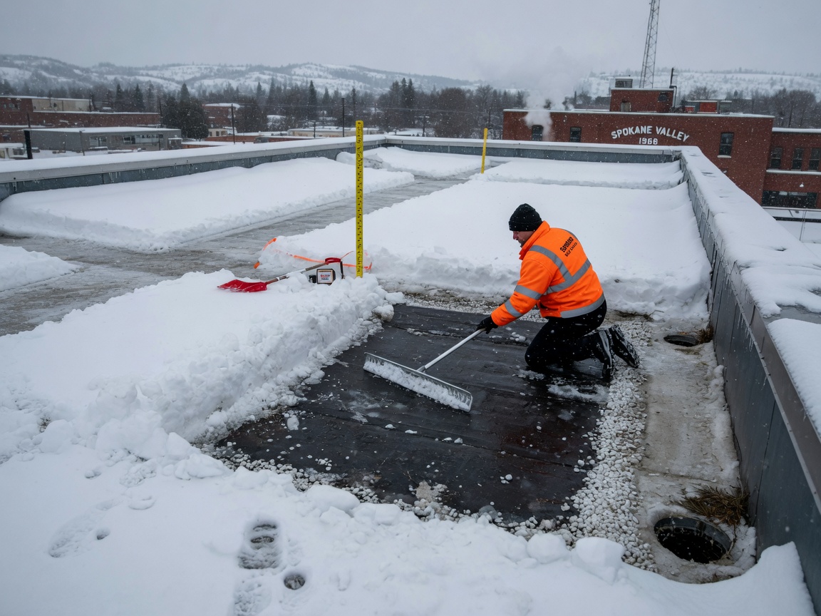 Managing Snow Load on Flat Roofs During Spokane Winters