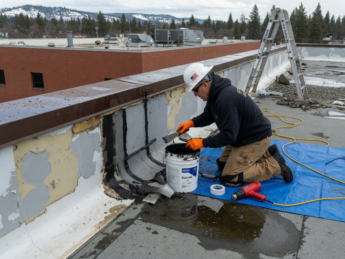 Flat Roof Leak Repair in Spokane