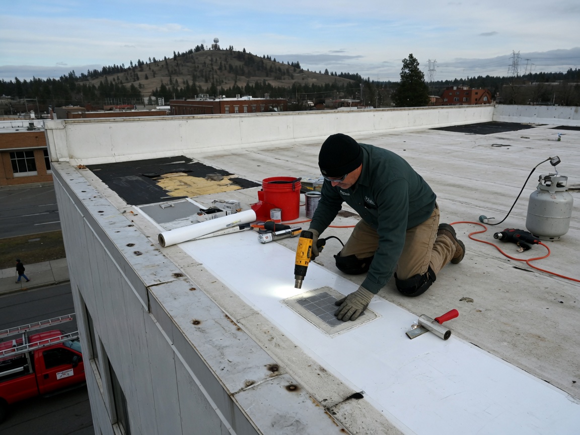 Flat Roof Repair in Moran Prairie, WA 99223